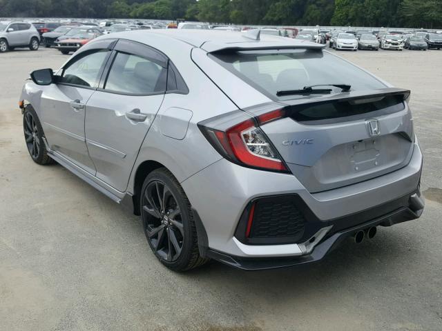 SHHFK7H44JU408460 - 2018 HONDA CIVIC SPOR SILVER photo 3