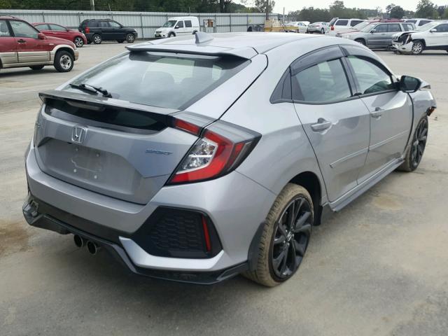 SHHFK7H44JU408460 - 2018 HONDA CIVIC SPOR SILVER photo 4