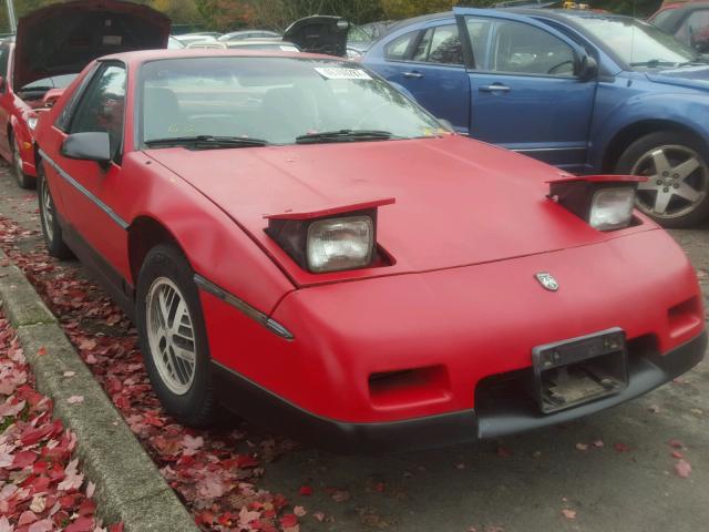 1G2PF3794GP203689 - 1986 PONTIAC FIERO SE RED photo 1