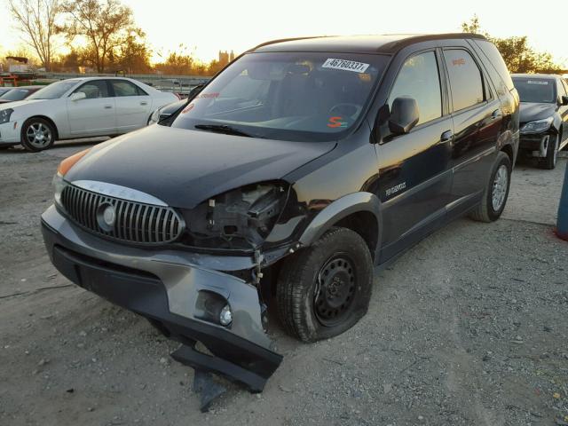 3G5DA03E92S556039 - 2002 BUICK RENDEZVOUS BLACK photo 2