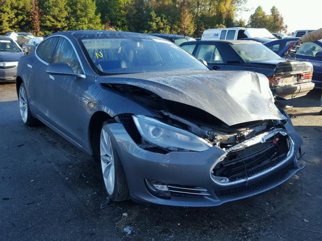 5YJSA1DP5DFP16564 - 2013 TESLA MODEL S GRAY photo 1