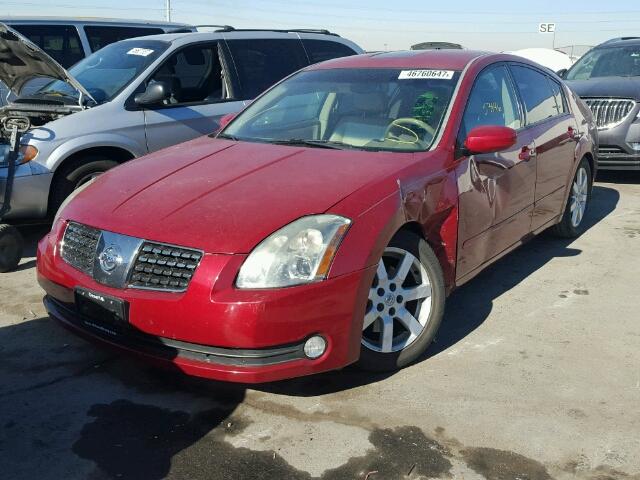 1N4BA41E85C829398 - 2005 NISSAN MAXIMA SE RED photo 2