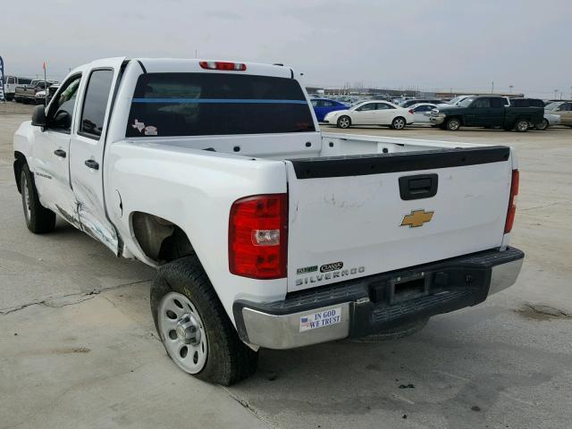 3GCRCPEA7AG182253 - 2010 CHEVROLET SILVERADO WHITE photo 3