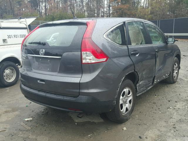 2HKRM3H34EH507103 - 2014 HONDA CR-V LX GRAY photo 4