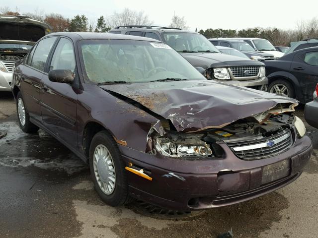 1G1ND52J2Y6104696 - 2000 CHEVROLET MALIBU BURGUNDY photo 1