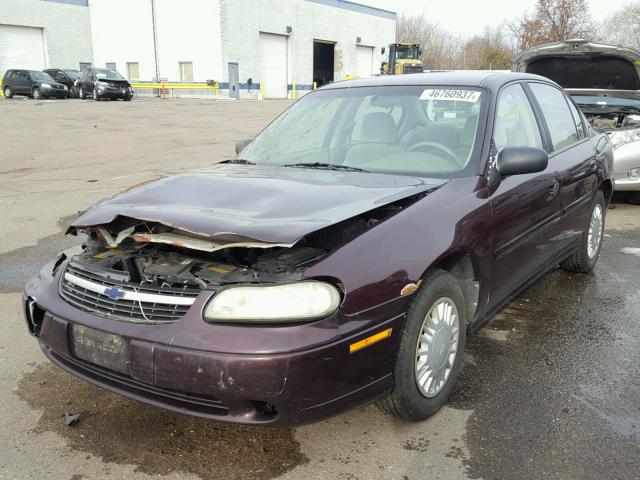 1G1ND52J2Y6104696 - 2000 CHEVROLET MALIBU BURGUNDY photo 2