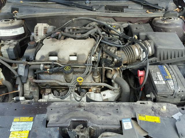 1G1ND52J2Y6104696 - 2000 CHEVROLET MALIBU BURGUNDY photo 7