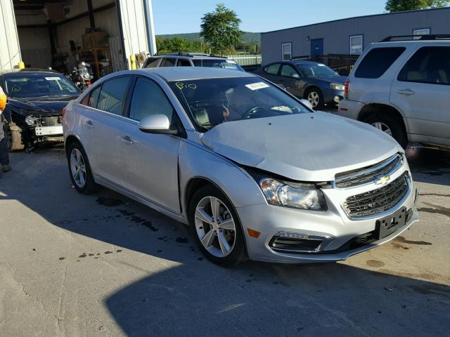 1G1PE5SB4F7139875 - 2015 CHEVROLET CRUZE LT SILVER photo 1