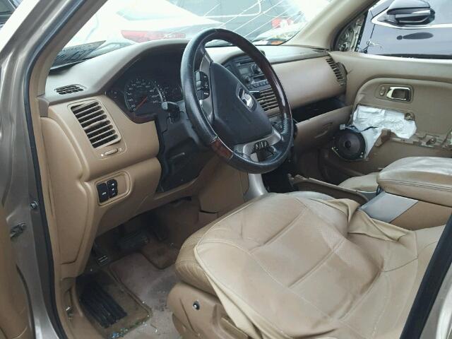 2HKYF18534H000235 - 2004 HONDA PILOT EXL BEIGE photo 5