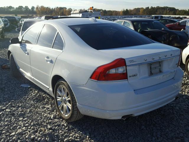 YV1960AS6A1128609 - 2010 VOLVO S80 3.2 WHITE photo 3