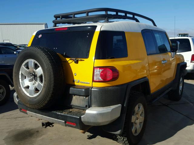 JTEBU11F970024213 - 2007 TOYOTA FJ CRUISER YELLOW photo 4