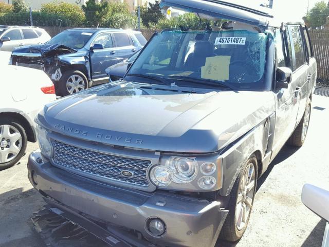 SALMF13438A271718 - 2008 LAND ROVER RANGE ROVE GRAY photo 2