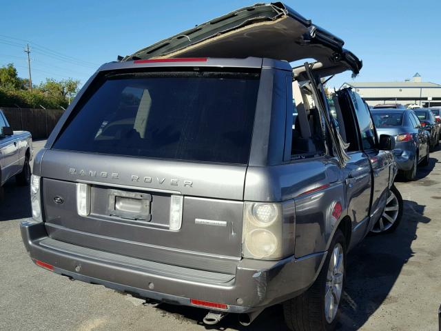 SALMF13438A271718 - 2008 LAND ROVER RANGE ROVE GRAY photo 4