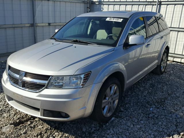 3D4GH57V49T139492 - 2009 DODGE JOURNEY SX SILVER photo 2