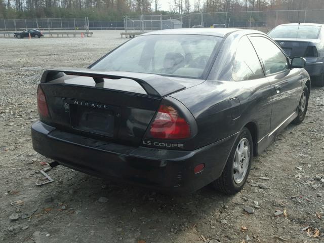 JA3AY31C61U013478 - 2001 MITSUBISHI MIRAGE LS BLACK photo 4