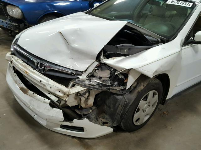 1HGCM56486A007582 - 2006 HONDA ACCORD LX WHITE photo 9