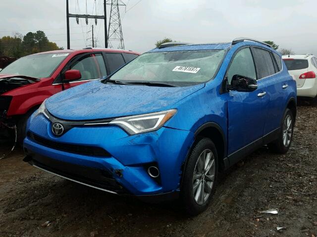 2T3YFREV2HW336914 - 2017 TOYOTA RAV4 LIMIT BLUE photo 2