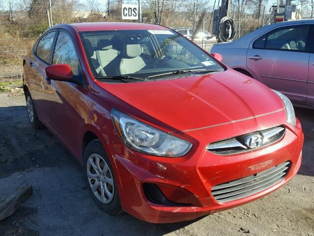 KMHCT4AE6CU140326 - 2012 HYUNDAI ACCENT GLS RED photo 1