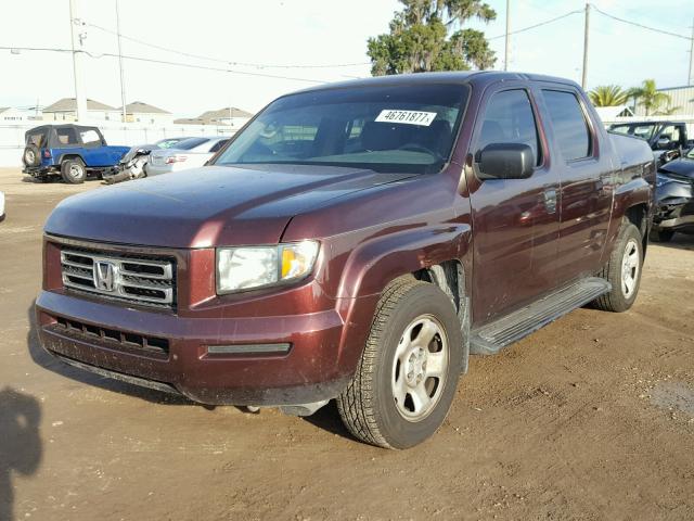 2HJYK16228H516679 - 2008 HONDA RIDGELINE PURPLE photo 2