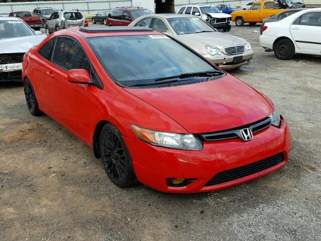 2HGFG12847H569889 - 2007 HONDA CIVIC EX RED photo 1