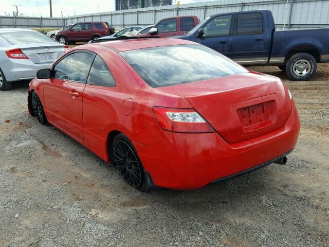 2HGFG12847H569889 - 2007 HONDA CIVIC EX RED photo 3