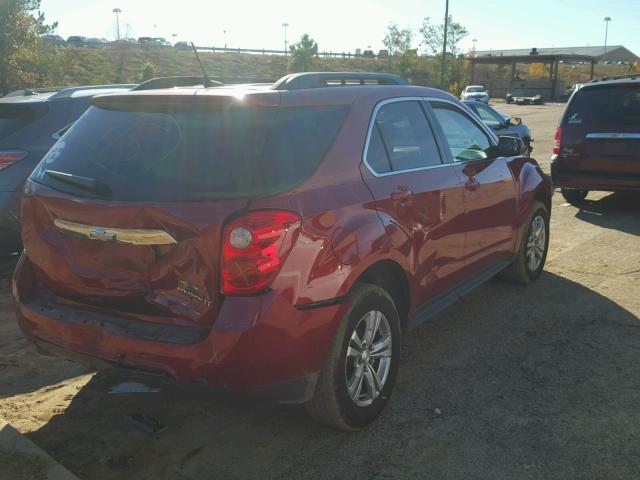 2GNALBEK1E6289879 - 2014 CHEVROLET EQUINOX LT MAROON photo 4