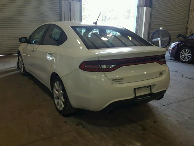 1C3CDFBH7DD713018 - 2013 DODGE DART SXT WHITE photo 3