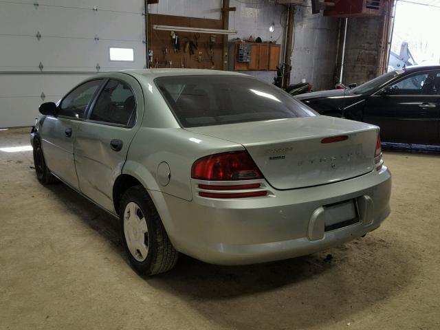 1B3EL36JX4N395782 - 2004 DODGE STRATUS SE GREEN photo 3