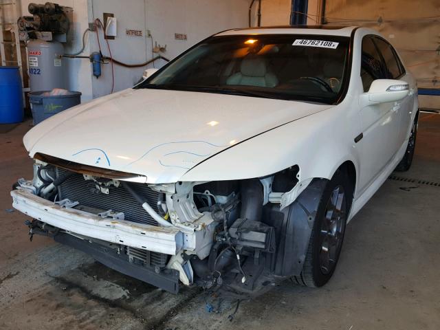 19UUA76577A041161 - 2007 ACURA TL TYPE S WHITE photo 2