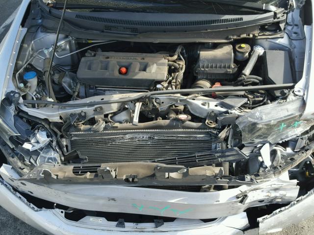 19XFB2F51CE386412 - 2012 HONDA CIVIC LX SILVER photo 7