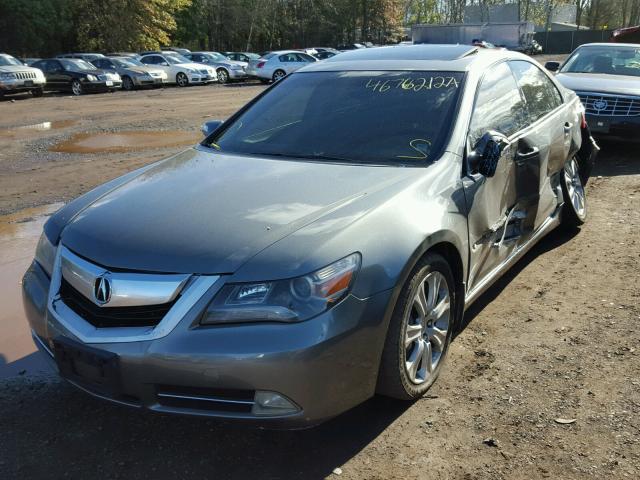 JH4KB266X9C000236 - 2009 ACURA RL GRAY photo 2