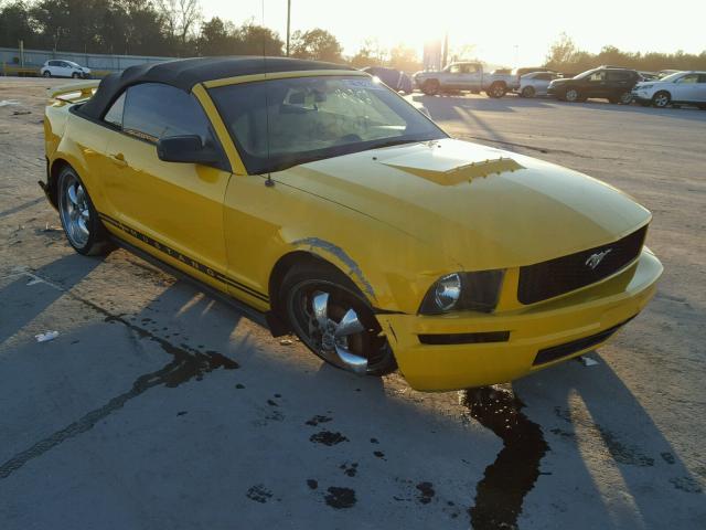 1ZVFT84N255183544 - 2005 FORD MUSTANG YELLOW photo 1