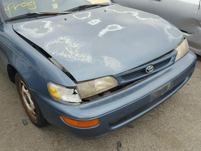 1NXBA02E9TZ497847 - 1996 TOYOTA COROLLA BLUE photo 9