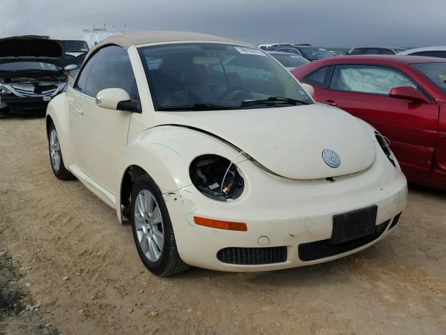 3VWPF31YX8M407171 - 2008 VOLKSWAGEN NEW BEETLE CREAM photo 1