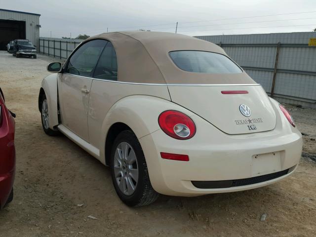 3VWPF31YX8M407171 - 2008 VOLKSWAGEN NEW BEETLE 奶油色 照片 3