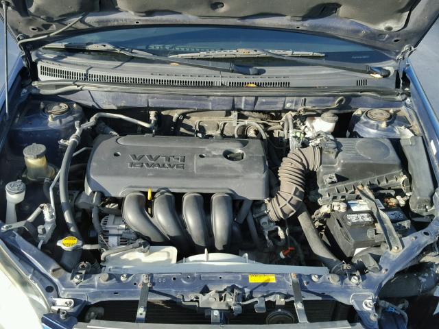 1NXBR32E25Z445943 - 2005 TOYOTA COROLLA BLUE photo 7