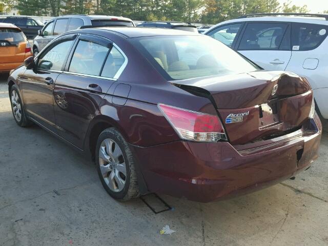 1HGCP26738A051301 - 2008 HONDA ACCORD EX BURGUNDY photo 3