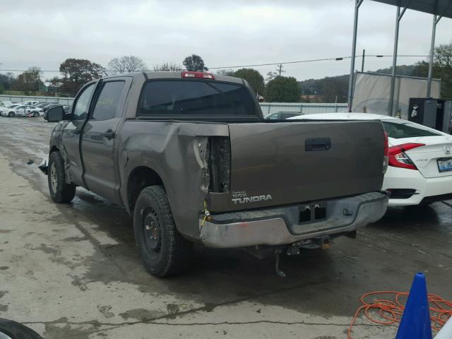 5TFET54128X023909 - 2008 TOYOTA TUNDRA CRE BROWN photo 3