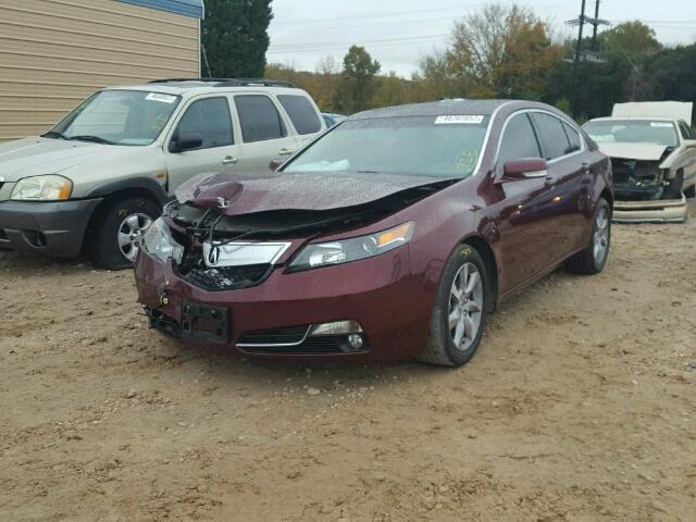 19UUA8F22DA010164 - 2013 ACURA TL BURGUNDY photo 2