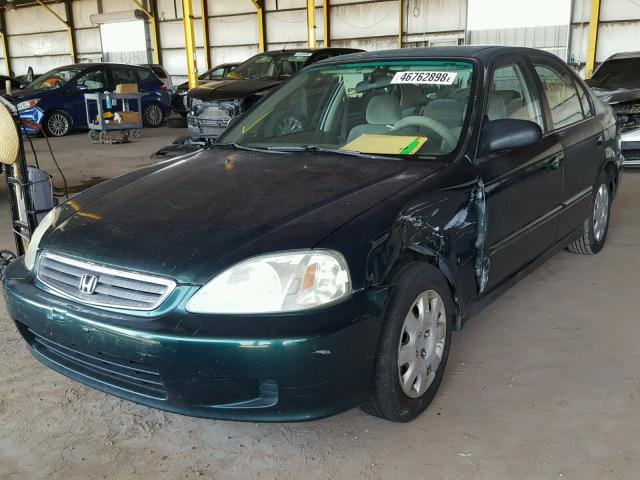 2HGEJ6612YH605619 - 2000 HONDA CIVIC BASE Yaşıl foto 2