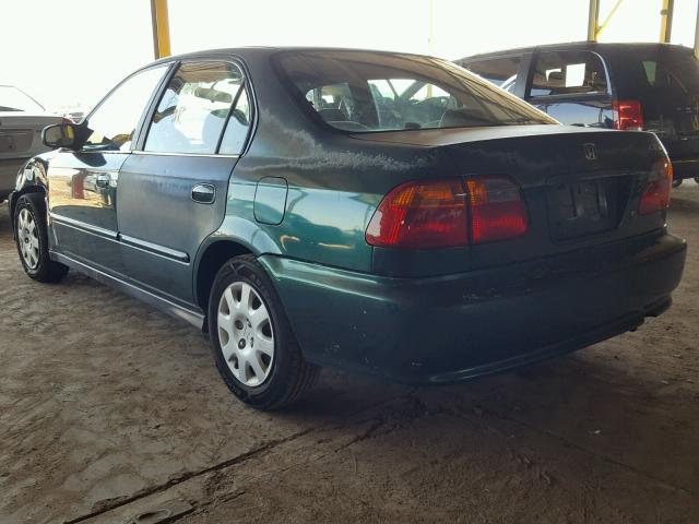 2HGEJ6612YH605619 - 2000 HONDA CIVIC BASE Yaşıl foto 3