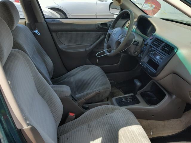 2HGEJ6612YH605619 - 2000 HONDA CIVIC BASE Yaşıl foto 5