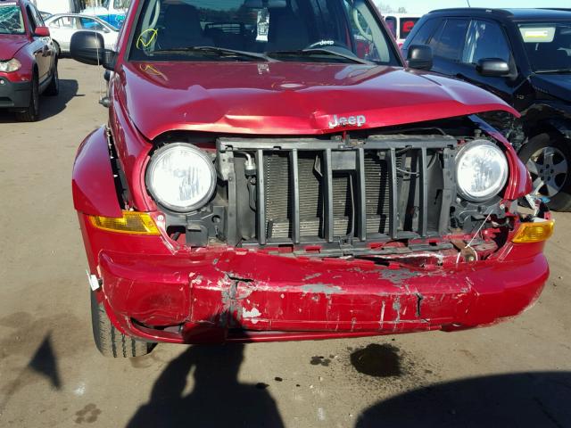 1J4GL38K15W688411 - 2005 JEEP LIBERTY RE RED photo 9