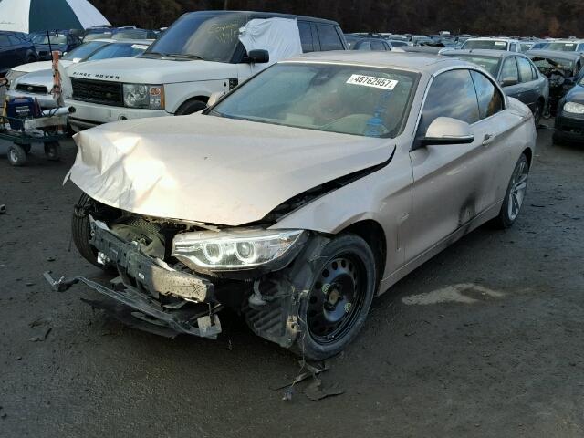 WBA3T1C57GP823587 - 2016 BMW 428 XI SUL BEIGE photo 2