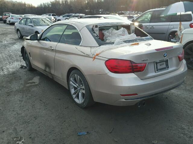 WBA3T1C57GP823587 - 2016 BMW 428 XI SUL BEIGE photo 3