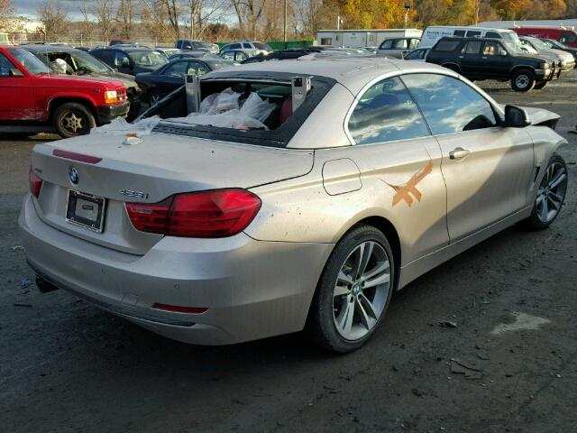 WBA3T1C57GP823587 - 2016 BMW 428 XI SUL BEIGE photo 4