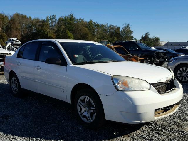 1G1ZS58F27F146181 - 2007 CHEVROLET MALIBU LS WHITE photo 1