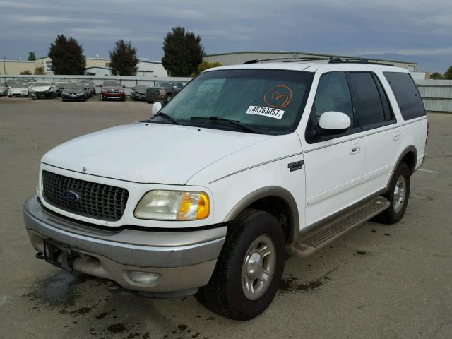 1FMFU18L81LB67799 - 2001 FORD EXPEDITION WHITE photo 2