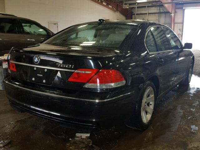 WBAHL83576DT05607 - 2006 BMW 750 I BLACK photo 4