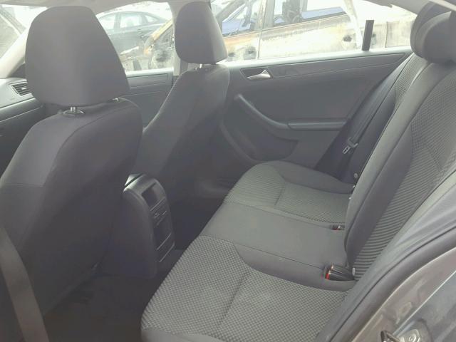 3VW1K7AJ1DM301133 - 2013 VOLKSWAGEN JETTA BASE GRAY photo 6